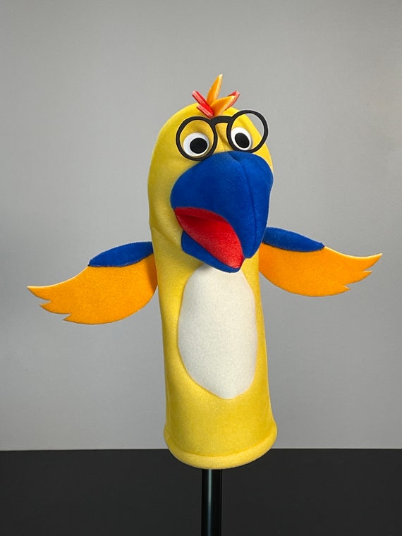 Little Genius Parrot Hand Puppet W Glasses - Etsy