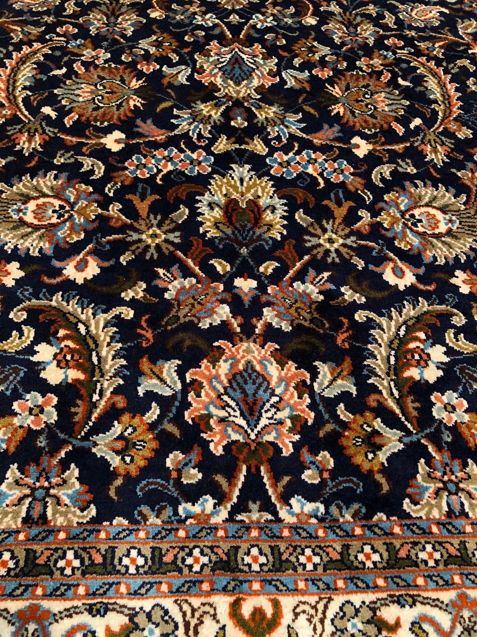 Handmade kashmir silk carpet vintage rug gumbbad design 6x4 Etsy