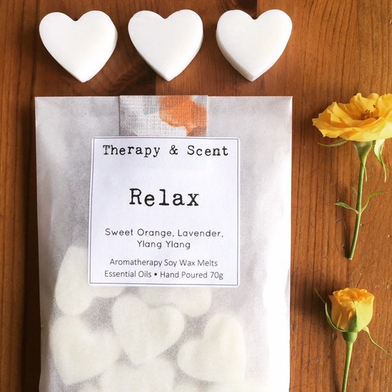 Aromatherapy soy wax melts, made with therapeutic grade S. Orange/ Ylang Ylang essential oils, Vegan & Eco friendly, gifts for her, birthday