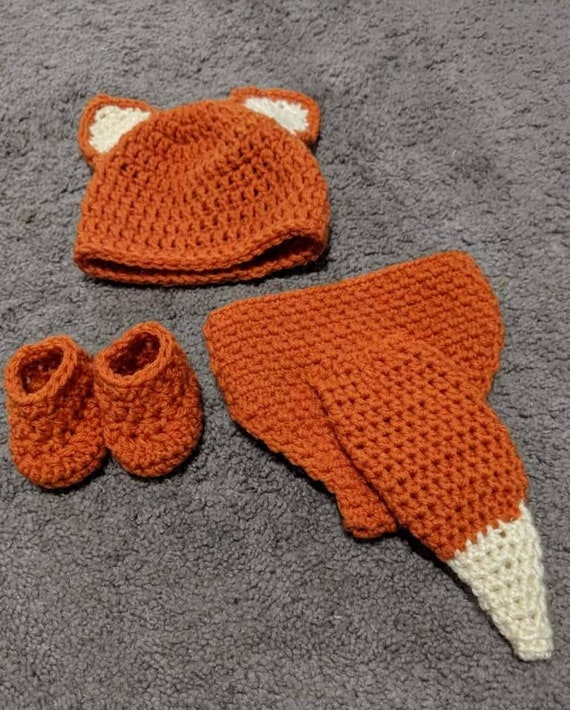 crochet baby fox outfit pattern