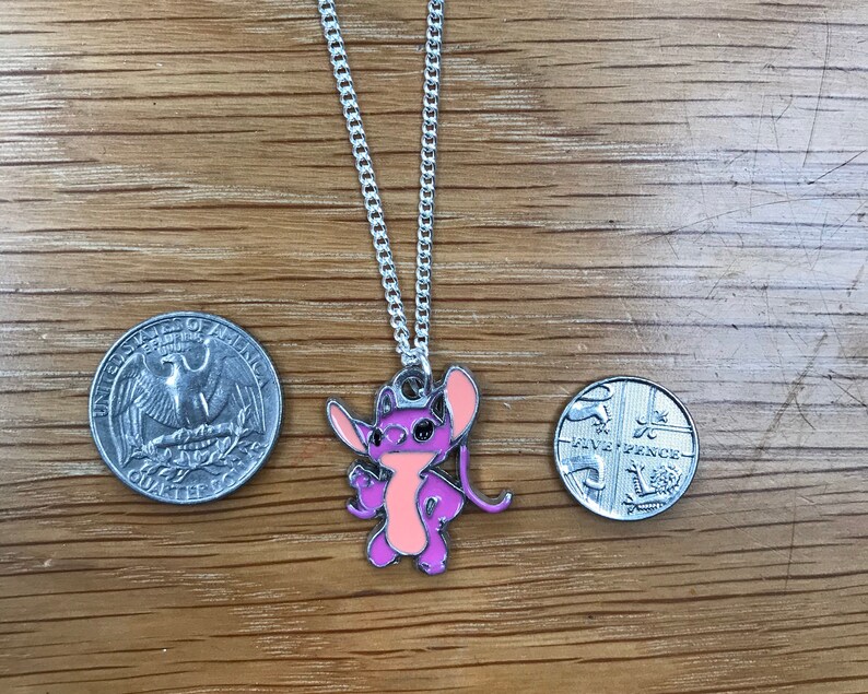 Lilo and Stitch Angel Necklacesilver Plated Chain Etsy