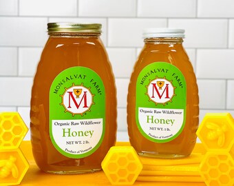 Monsalvat Farm All-Natural Raw Honey - 1 lb.