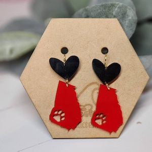 State of Georgia SVG FILE for gameday earrings.
