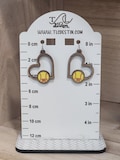 Softball Gameday Earrings with jersey number. Wood and Acrylic personalized mom jewelry.