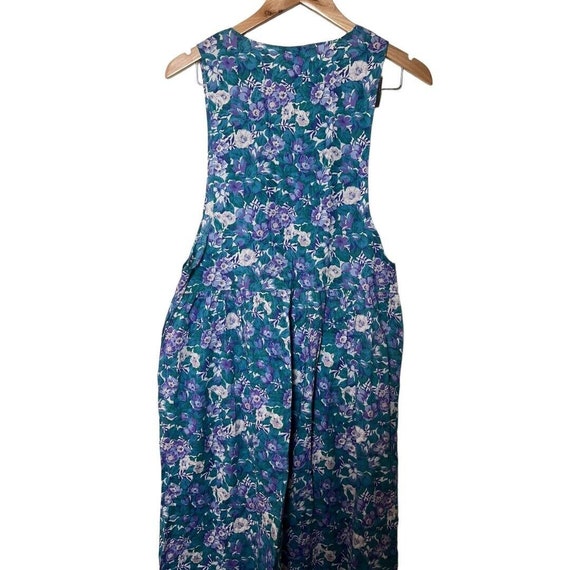 Vintage Liberty Of London Floral Apron Dress S - image 4