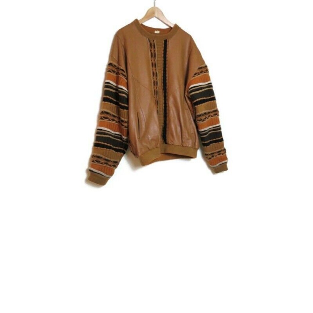 Vintage Vilanto Leather Brown Pullover 