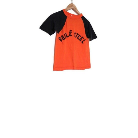 Vintage 50s Russell Southern Orange Black Knit Shi