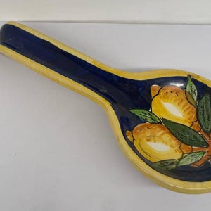 Poggia cucchiaio in ceramica made in Vietri sul Mare - Amalfi Coast