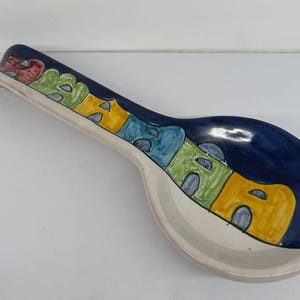 Poggia cucchiaio in ceramica made in Vietri sul Mare - Amalfi Coast