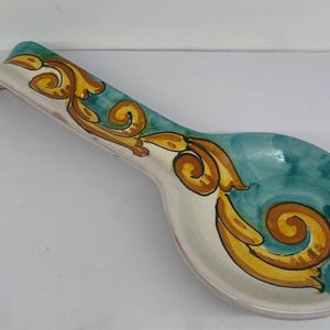 Poggia cucchiaio in ceramica made in Vietri sul Mare - Amalfi Coast