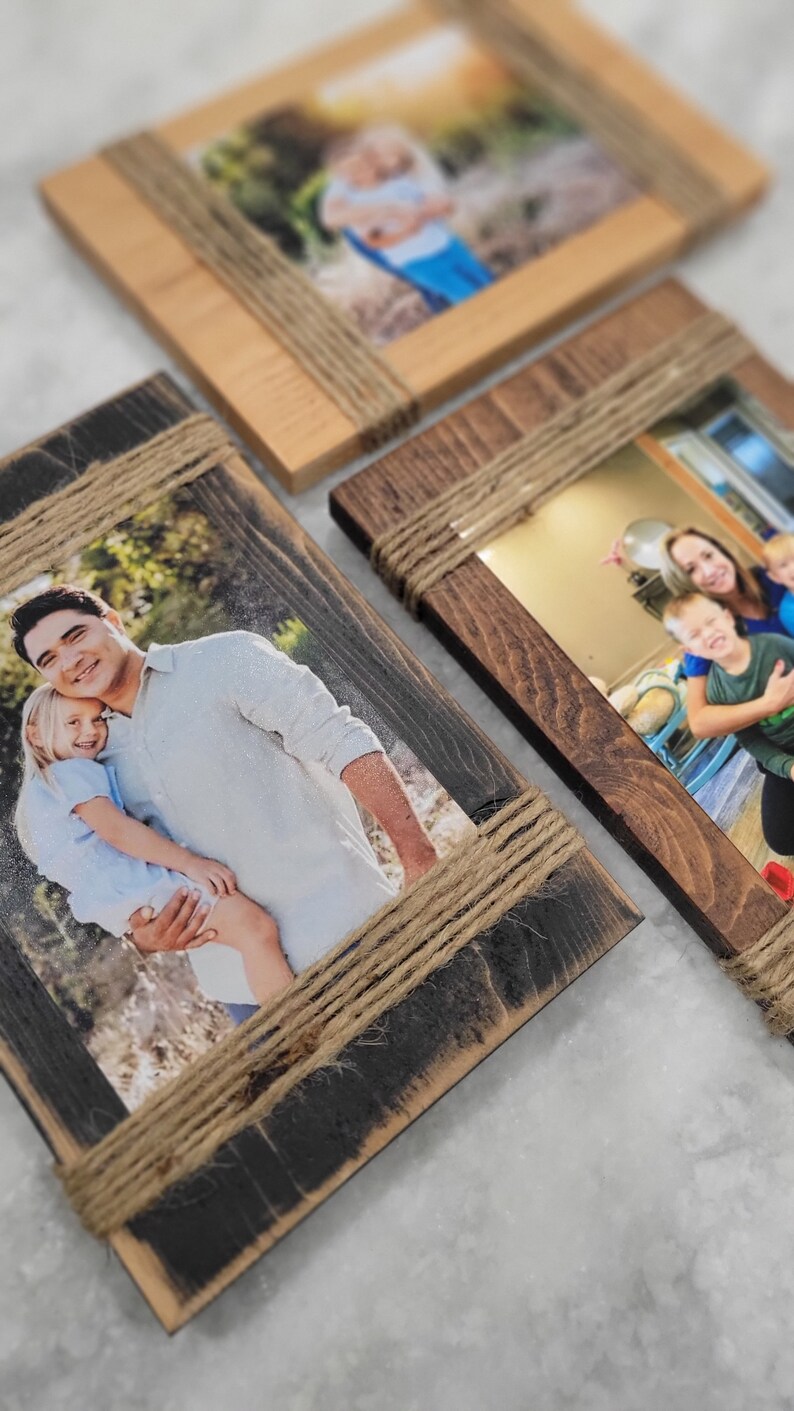 Mini Rustic Picture Frames Rustic Frames, Unique Picture Holder, Farmhouse Frame, Coastal Frames ...