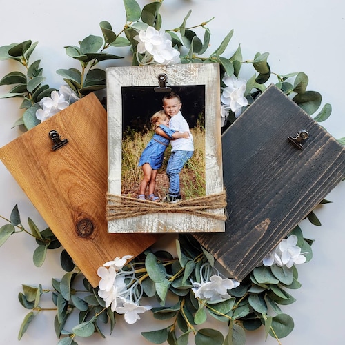 Rustic Clip Frames Rustic Frames Etsy