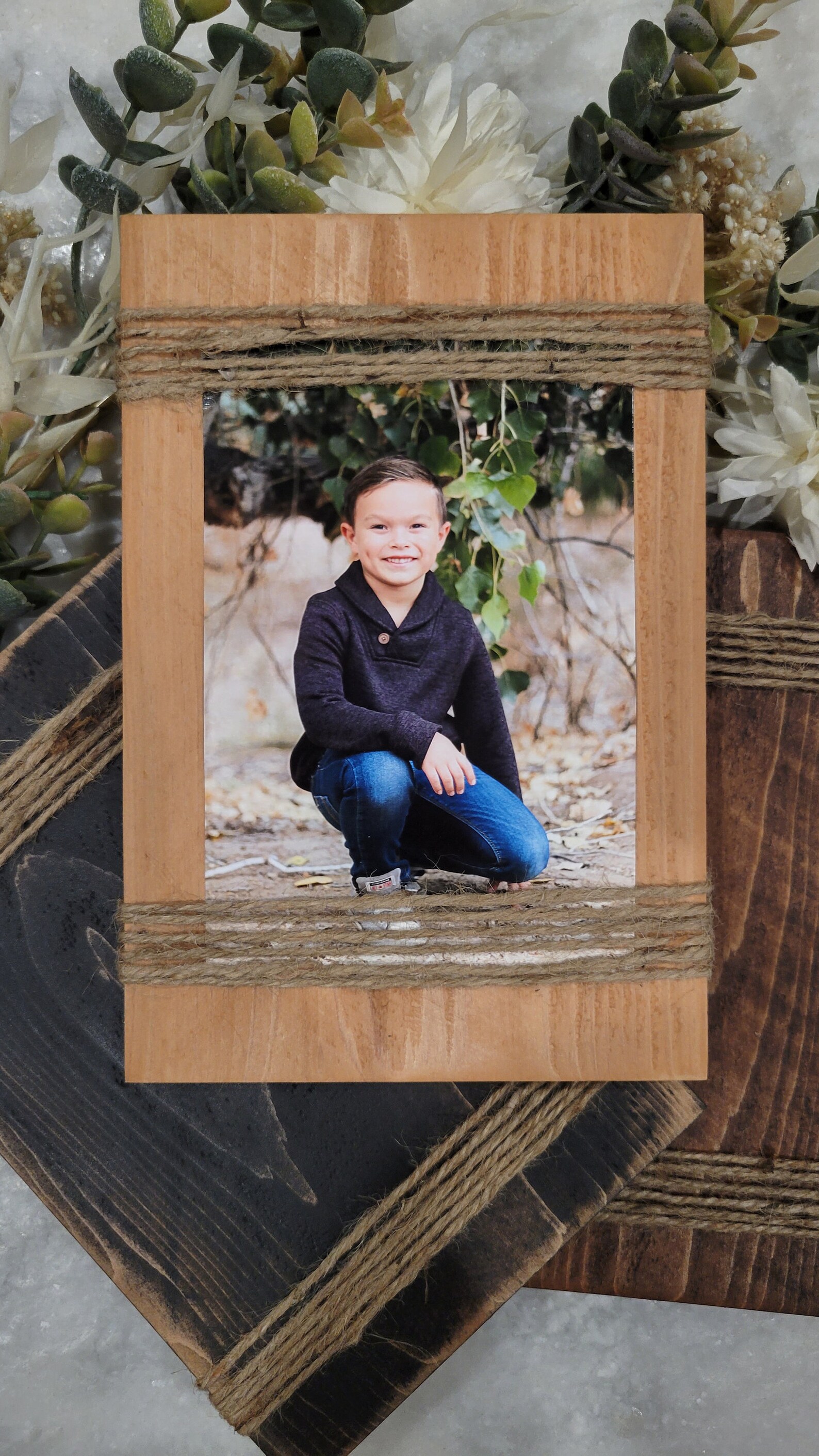 Mini Rustic Picture Frames Rustic Frames, Unique Picture Holder, Farmhouse Frame, Coastal Frames ...