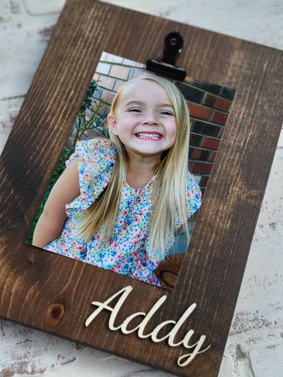 3D Personalized Picture Frame Rustic Picture Frame Etsy