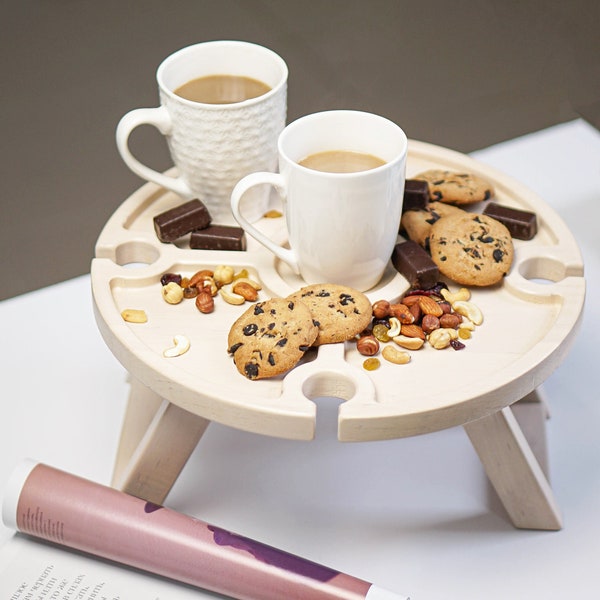 Wooden Cheese and Wine Table - Etsy