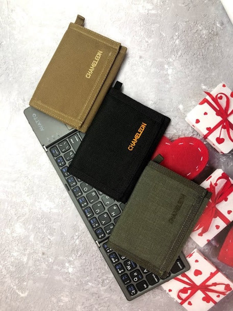 Chameleon VELCRO BIFOLD WALLET Canvas Wallets for Men/women Etsy