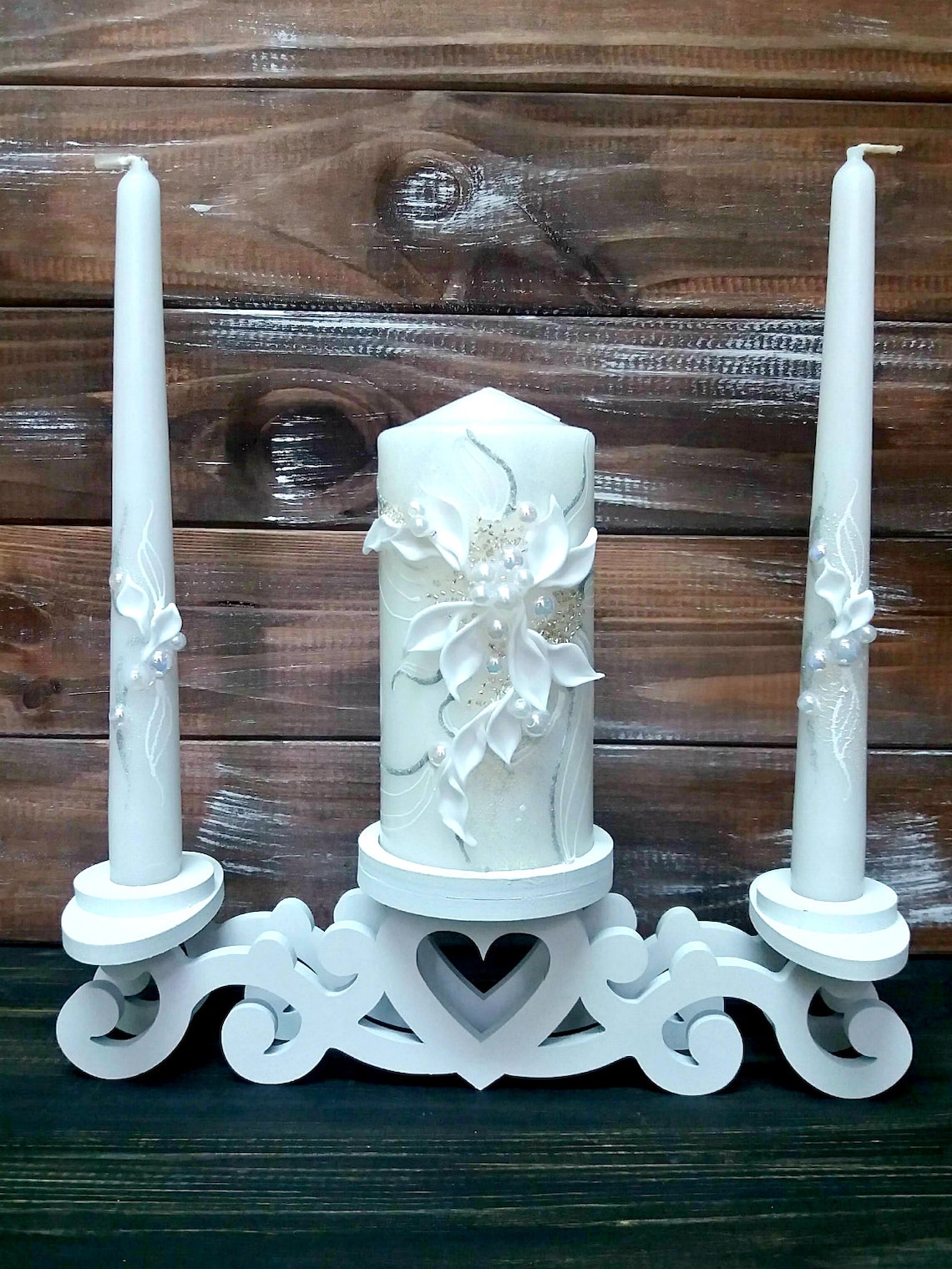 Unity Candle Holderunity Candle Standunity Candle Holder Etsy