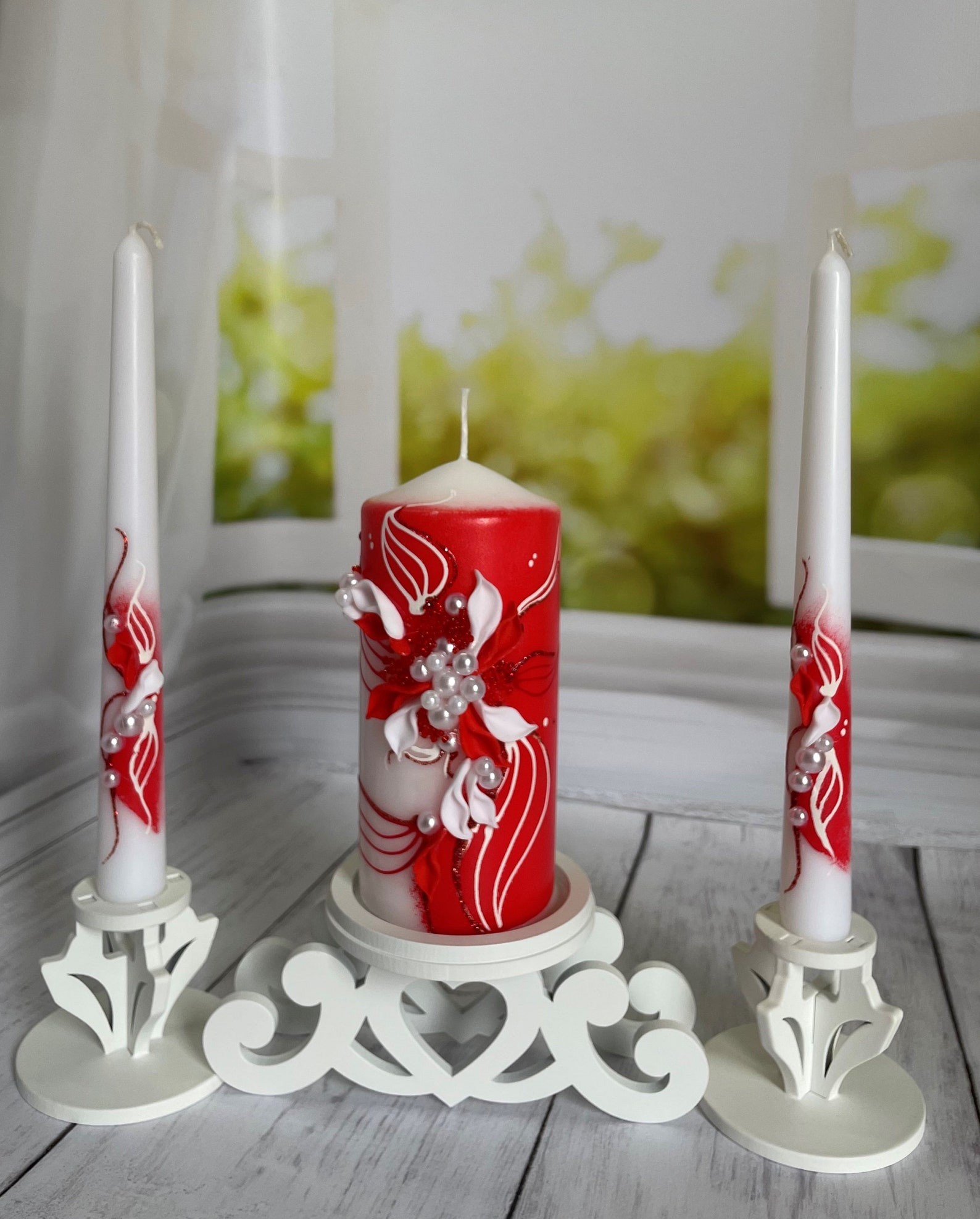 Unity Candle Holderunity Candle Standunity Candle Holder Etsy