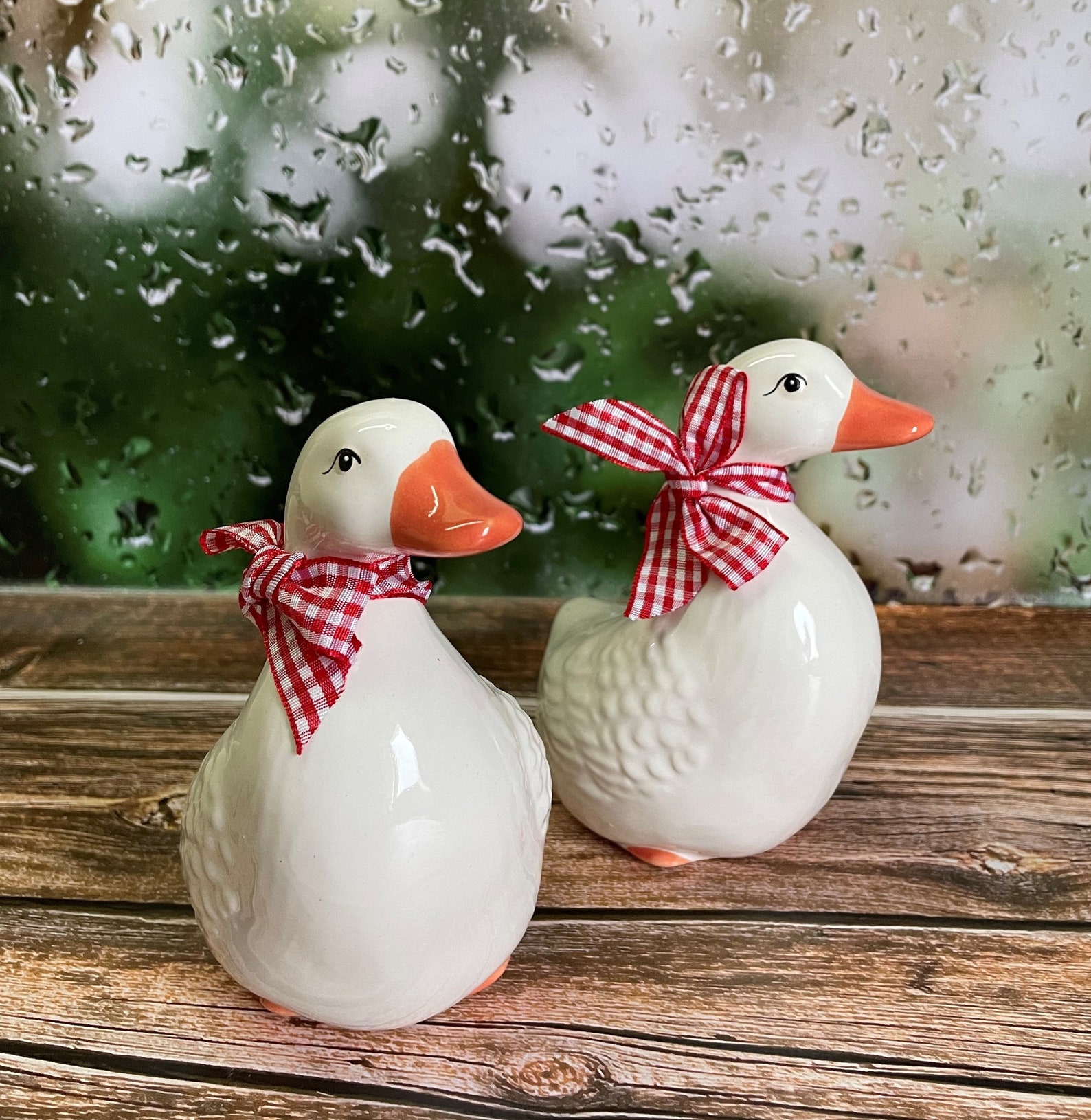 White Ceramic Duckporcelain Duck Decor for Home Ceramic Home Etsy