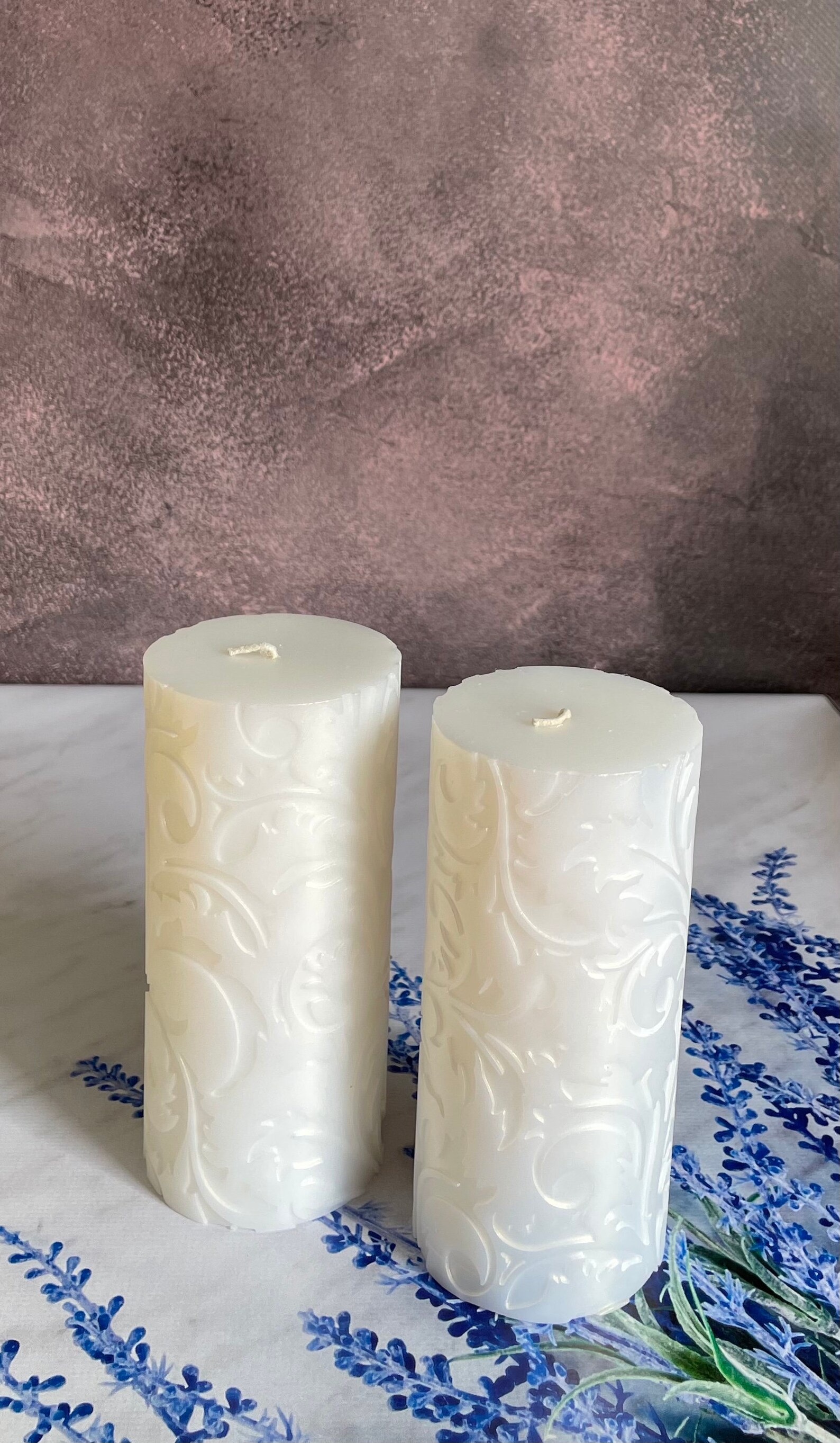 Decorative Pillar Candles3x6 Inch Unscented for Home Etsy UK