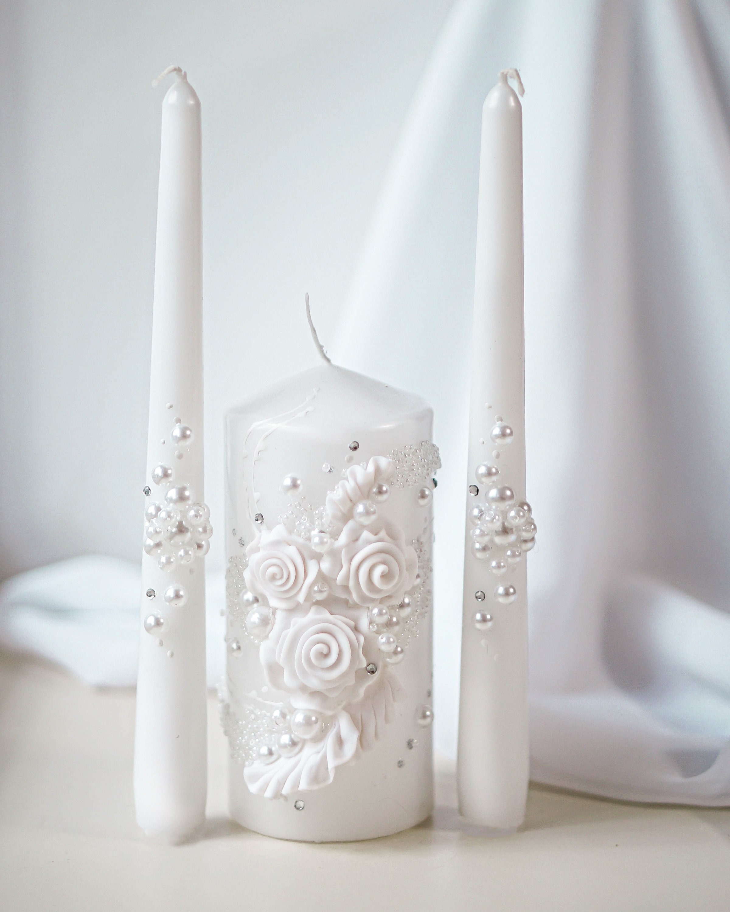 unity candle at wedding
