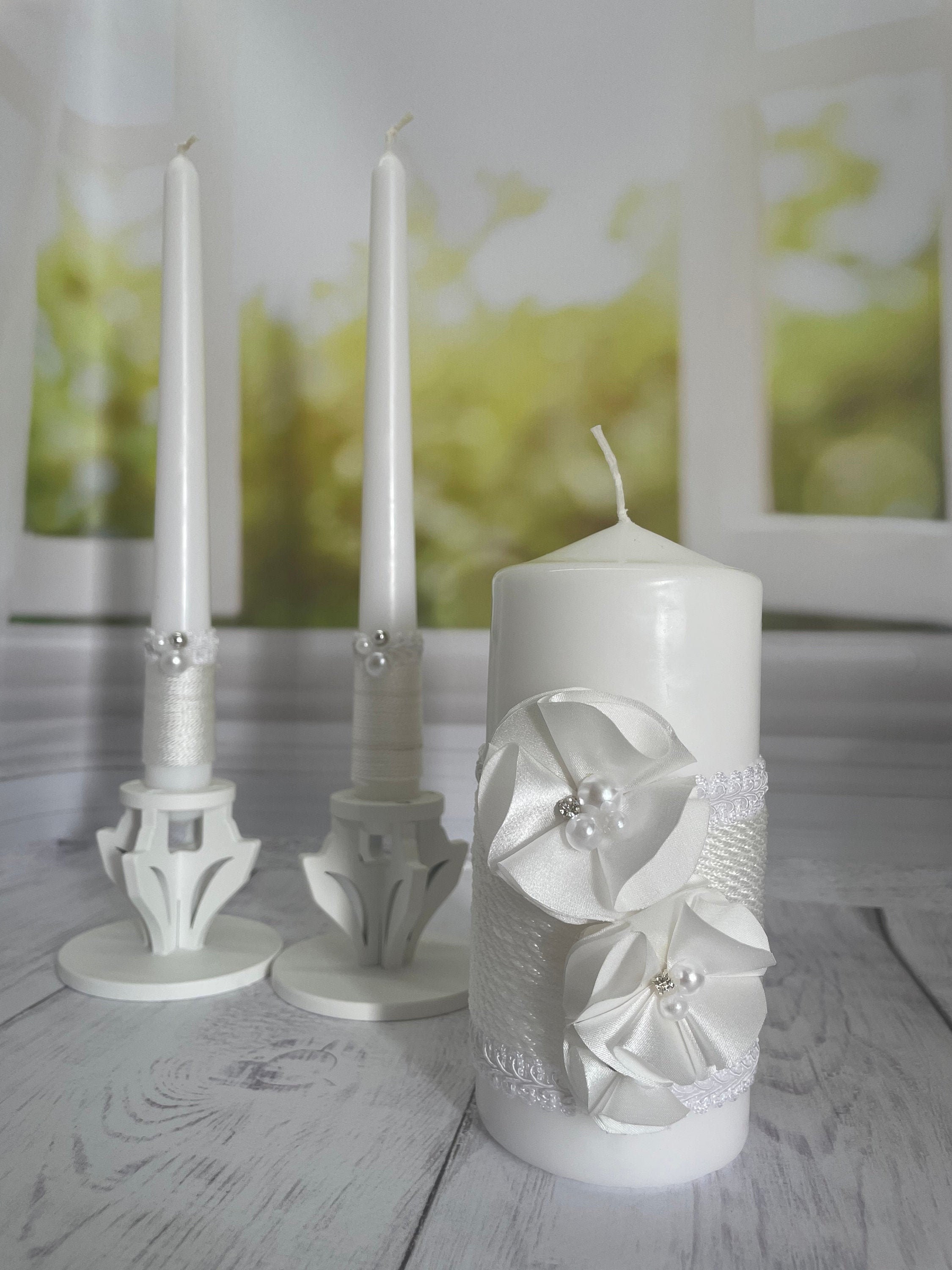 Unity Candle Set for Wedding Wedding Décor & Wedding Etsy