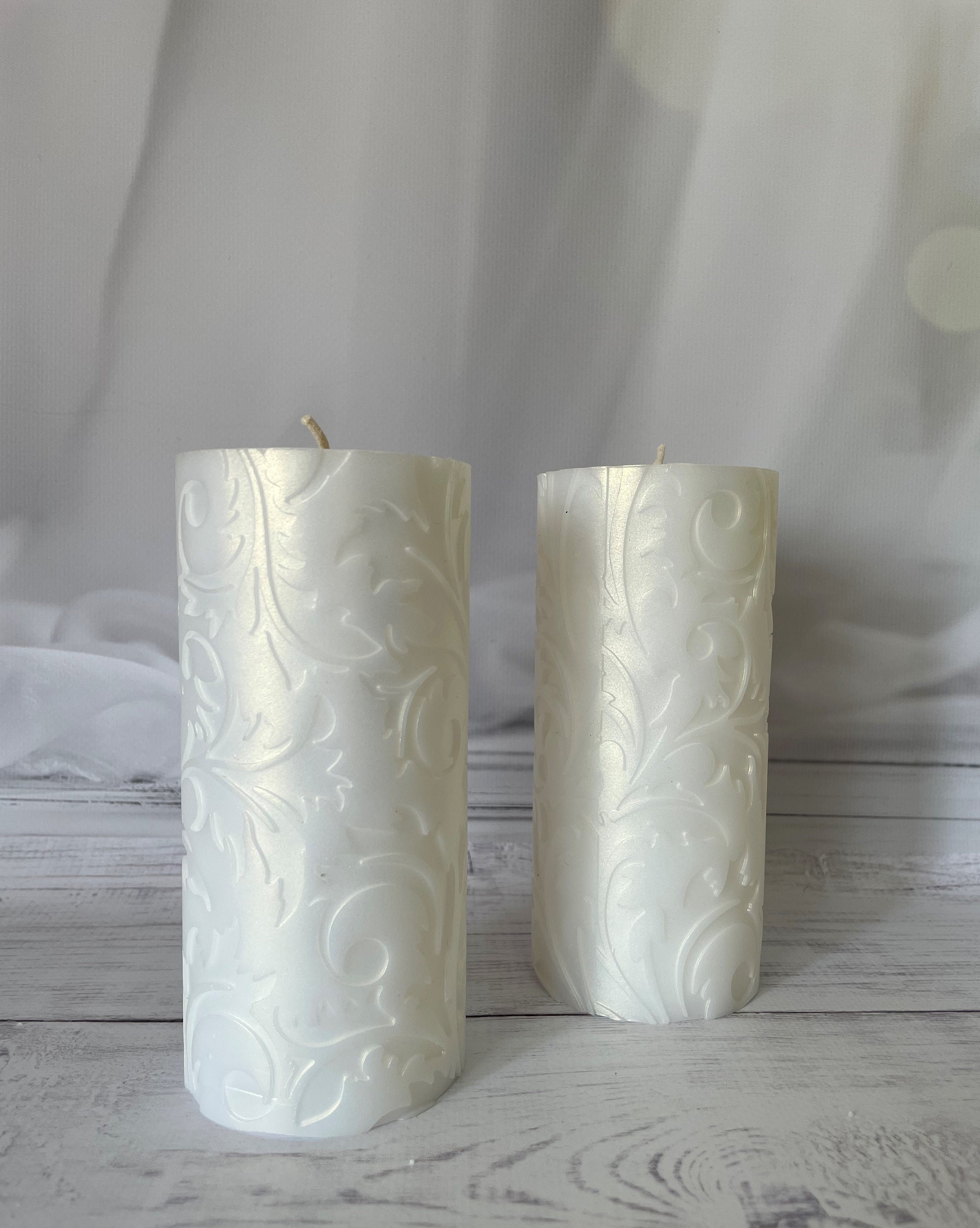 Decorative Pillar Candles3x6 Inch Unscented for Home Etsy UK