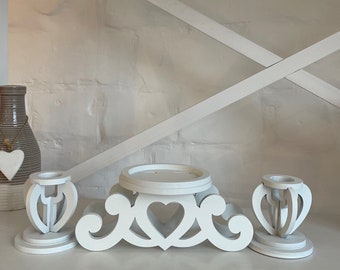 Unity Candle Holder-Unity Candle Stand-Unity Candle Holder Set-Pillar Candle Holder-Wedding Gift -Ceremony Decoration-Wedding Centerpiece