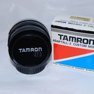 Canon-FD Mount Tamron Adaptall 2 28mm f/2.5 Macro Lens