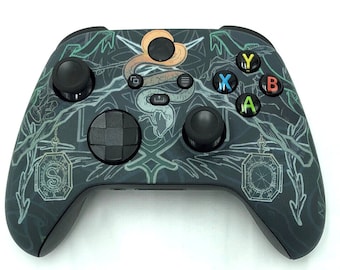 Custom Microsoft Xbox Series X Controller - Soft Touch Serpent Totem