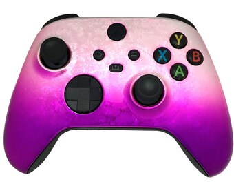 Custom Microsoft Xbox Series X Controller - Glossy Ice Flake Magenta