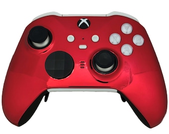 Custom Xbox Series X / S Elite Series 2 Wireless Controller - Glossy Chrome Red