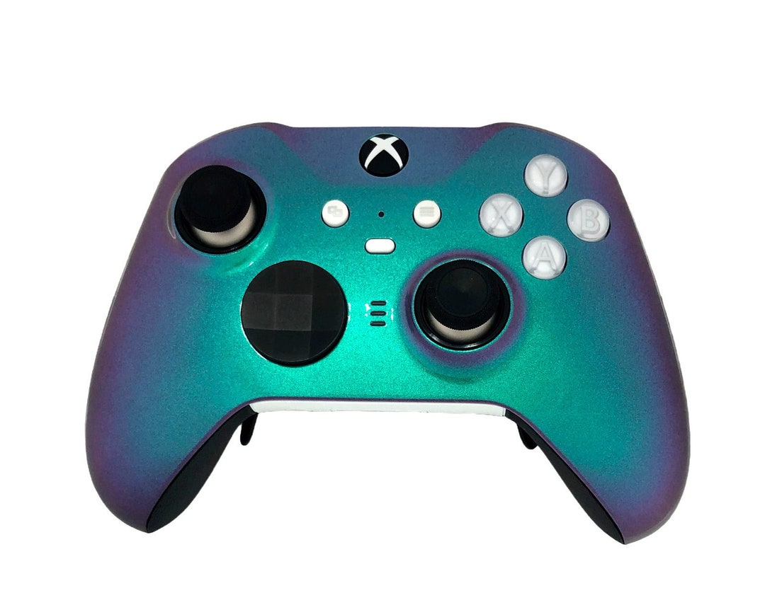Custom Xbox Series X Elite Series 2 Controller Glossy Chameleon Green