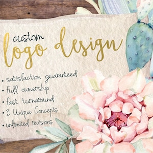 Logo Design, Custom Logo Design, Logo Design Custom, Photography Logo, Business Logo, Shop Logo, Watercolor Logo, Branding Logo, Logo, Logos