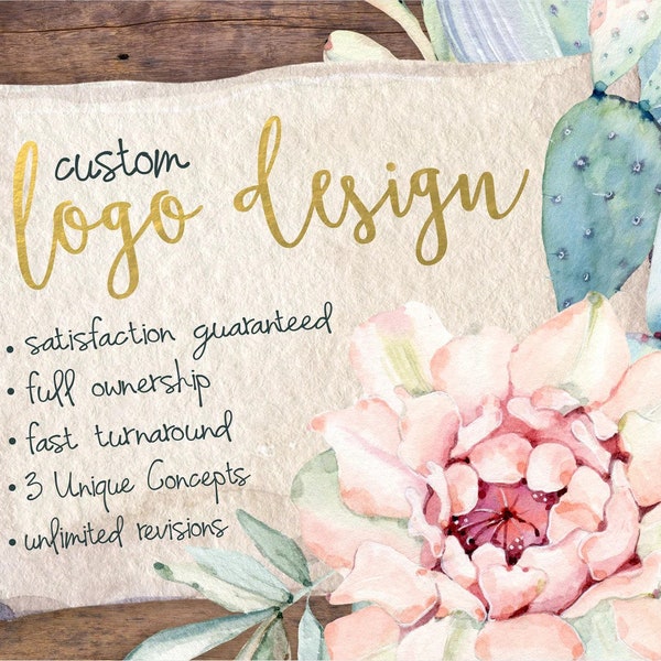 Logo Design, Custom Logo Design, Logo Design Custom, Photography Logo, Business Logo, Shop Logo, Watercolor Logo, Branding Logo, Logo, Logos