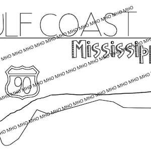 Gulf Coast Mississippi SVG