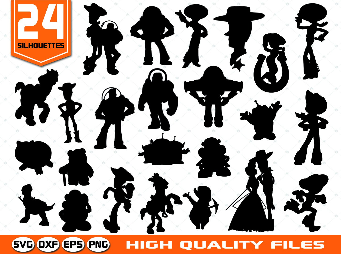 Download Toy Story Silhouettes SVG ToyStory clip art Toy story cut ...