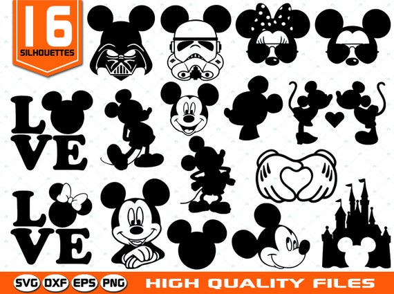 Download Mickey Mouse Silhouettes SVG Disney Silhouettes SVG Mickey ...