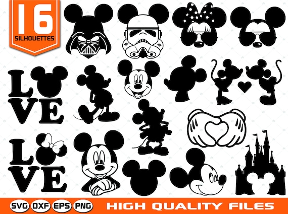 Download Mickey Mouse Silhouettes SVG Disney Silhouettes SVG Mickey ...