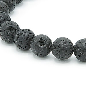 Lava Rock Natural Stone Spiritual Healing Bracelet 8mm Christmas, Anniversary Gift