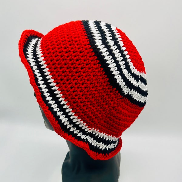 Unisex Odumodublvck Inspired Igbo Fedora Hat, Crochet Igboman Hat, Igbo Traditional Hat. Made with 100 Percent Cotton Yarn