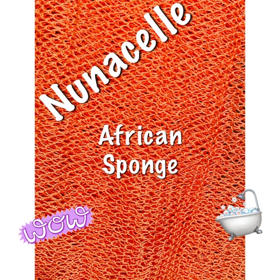 Nunacelle Peach Net Sponge /ghana Sponge/mesh Sponge/sapo Etsy