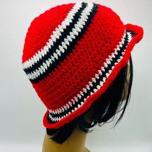 Odumodublvck Inspired Igbo Unisex Fedora Hat, Crochet Igboman Hat, Igbo Traditional Hat, Acrylic Yarn Crochet Red Hat, Ibo Native Cap