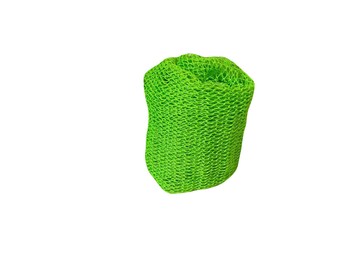 Original African Sponge Lime Green 48” Long    African Traditional Sapo Sponge, Exfoliate, Eco-Friendly Sponge, PCOS skincare