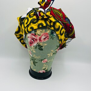 Bonnet jaune pour enfants Ankara, turban pour enfants, bonnet pour enfants, bonnet de nuit pour enfants, enfants, accessoire pour cheveux de bébé