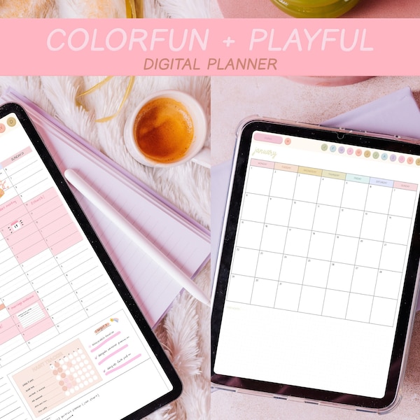 Playful Digital Planner | Create Heart Work Planner |  digital planner | planner Goodnotes planner| iPad planner |