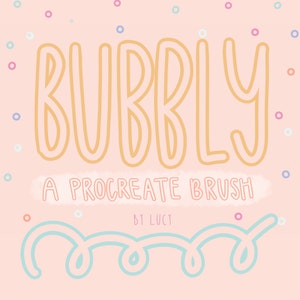 Bubbly Brush | Brush For Procreate | Procreate Brush | Fun Procreate Brush | Outline Procreate Brush