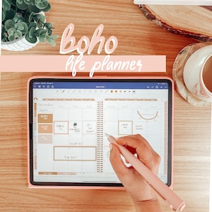 Undated Life Digital Planner | Undated Boho Digital Planner | Goodnotes planner | ipad | daily digital planner | | Digital Planner |