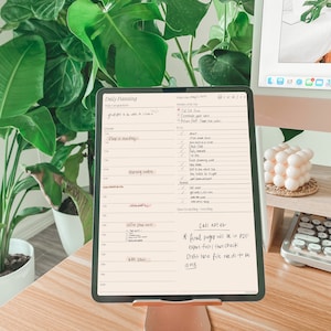 Everyday Daily Pad - Simple Digital Planner - Daily Hourly Digital Planner - Goodnotes Daily Page - Digital Planner 2022 2023