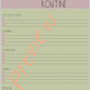 Daily Routing Template Insert for Digital Planning | Digital Planner ...